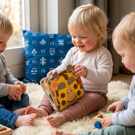 Montessori Sensorisch Verhalenboek Met Giraffen