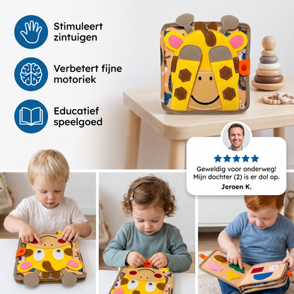 Montessori Sensorisch Verhalenboek Met Giraffen