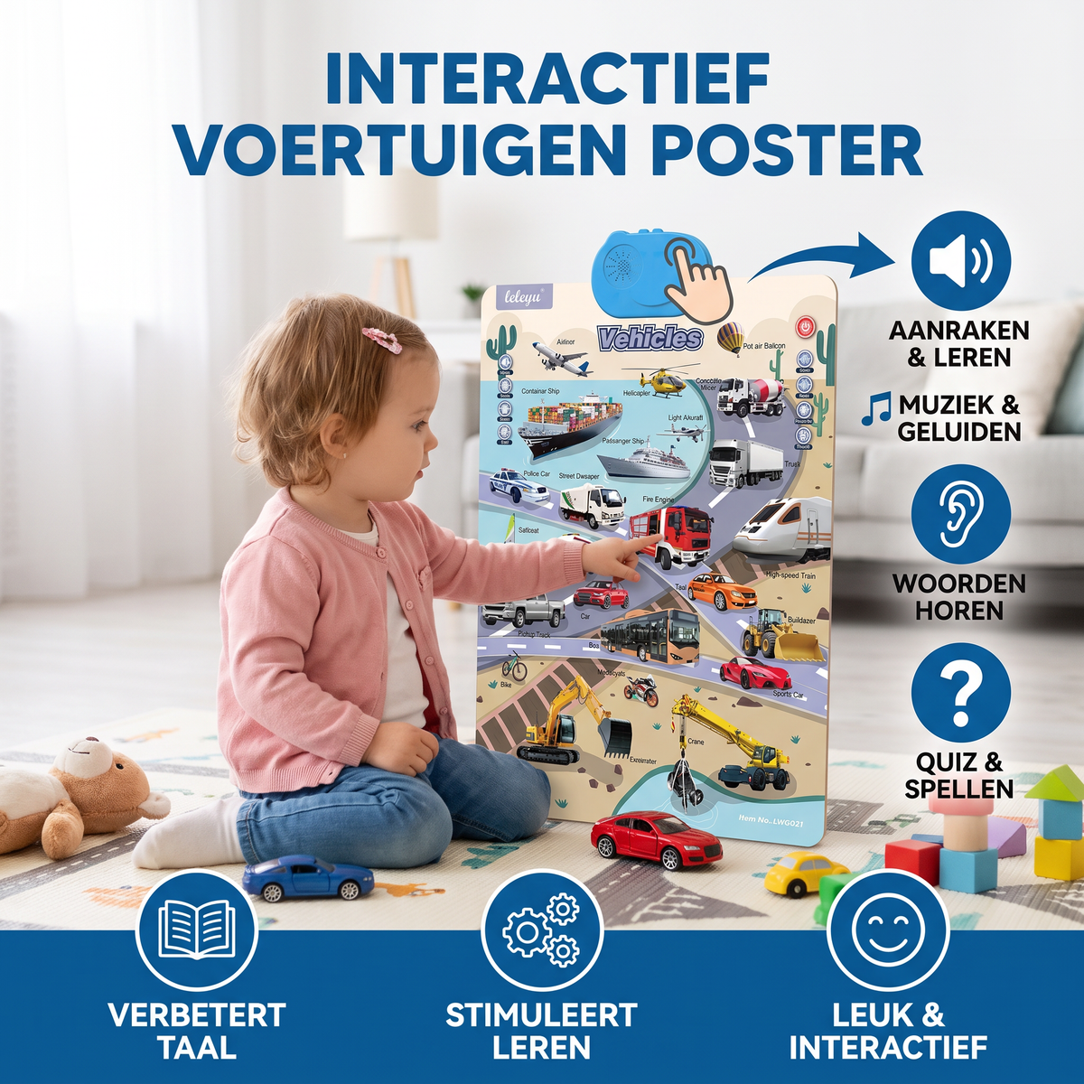 Pratende Engelse Leertafel Voor Kinderen