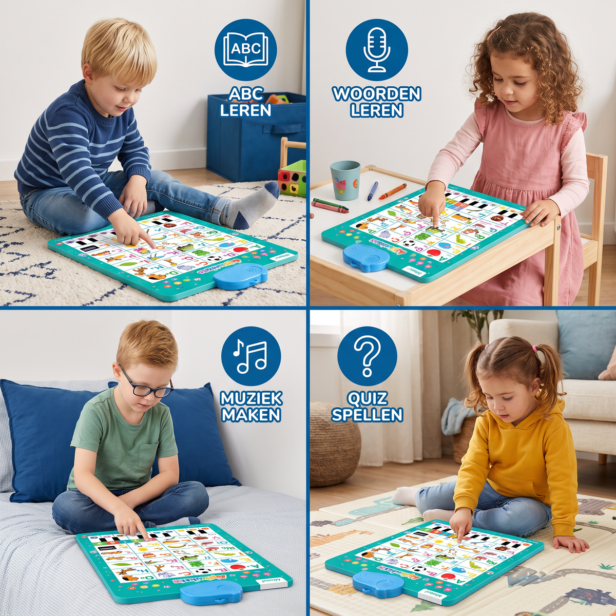 Pratende Engelse Leertafel Voor Kinderen