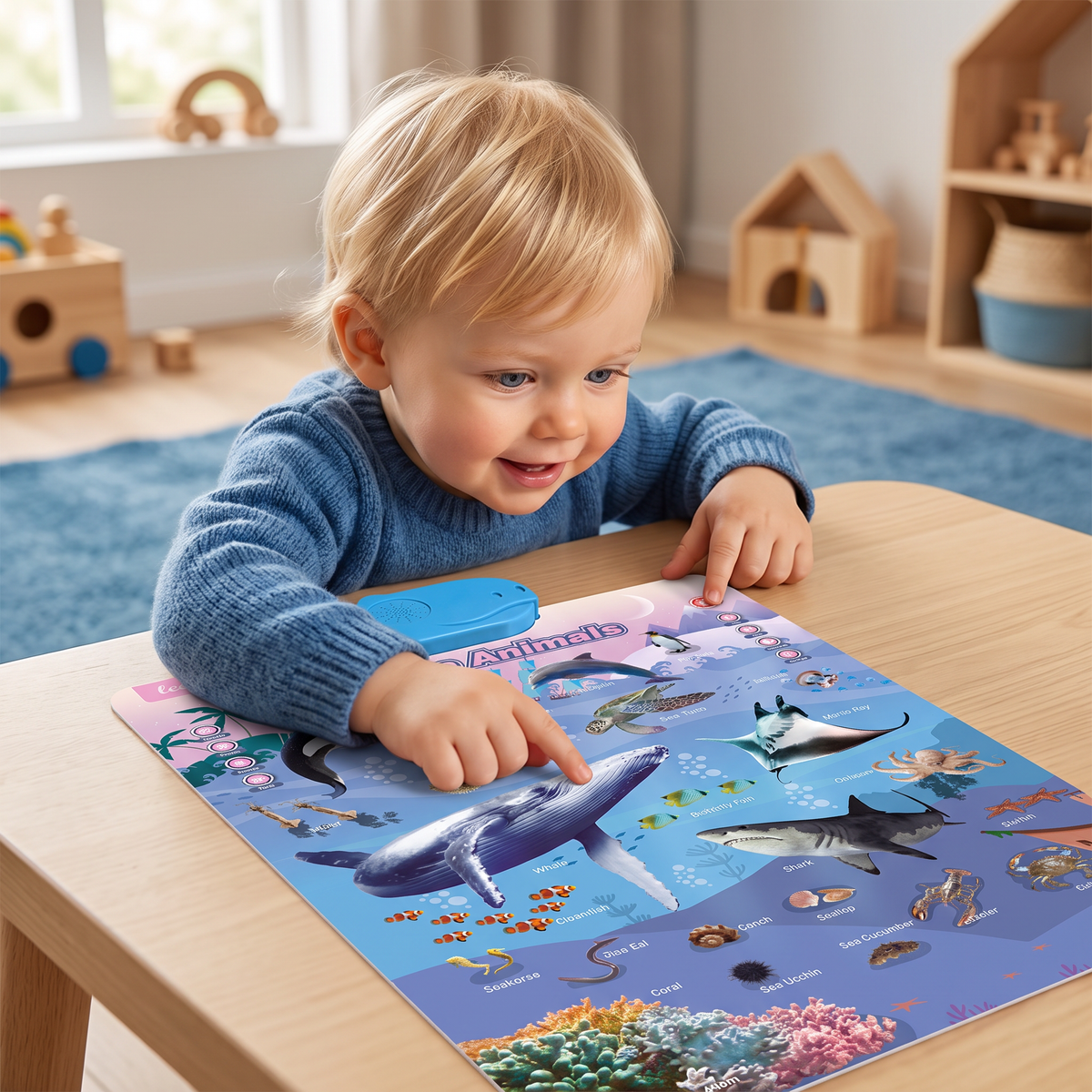 Pratende Engelse Leertafel Voor Kinderen