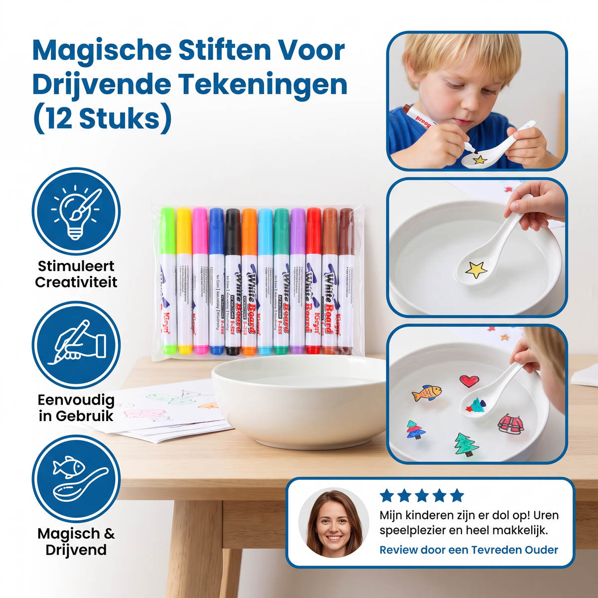 Magische Stiften Voor Drijvende Tekeningen (12 Stuks)