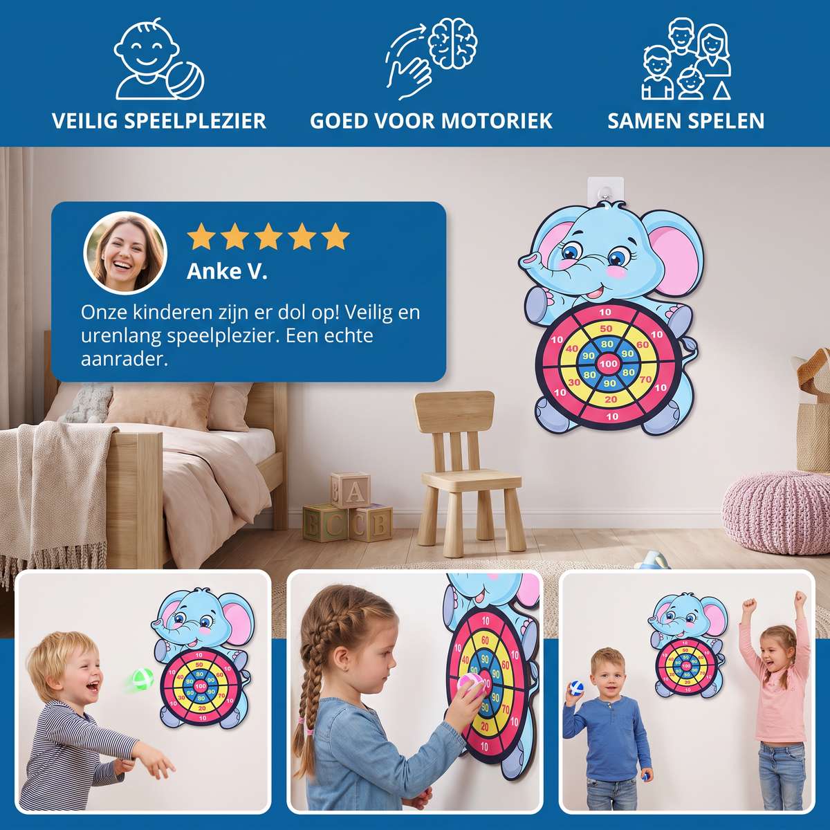 Schattig Dartwerpspel Voor Kinderen