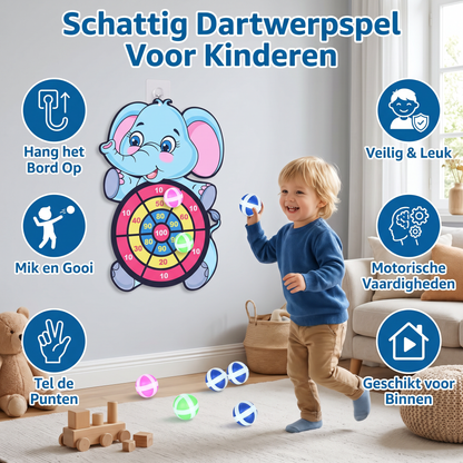 Schattig Dartwerpspel Voor Kinderen