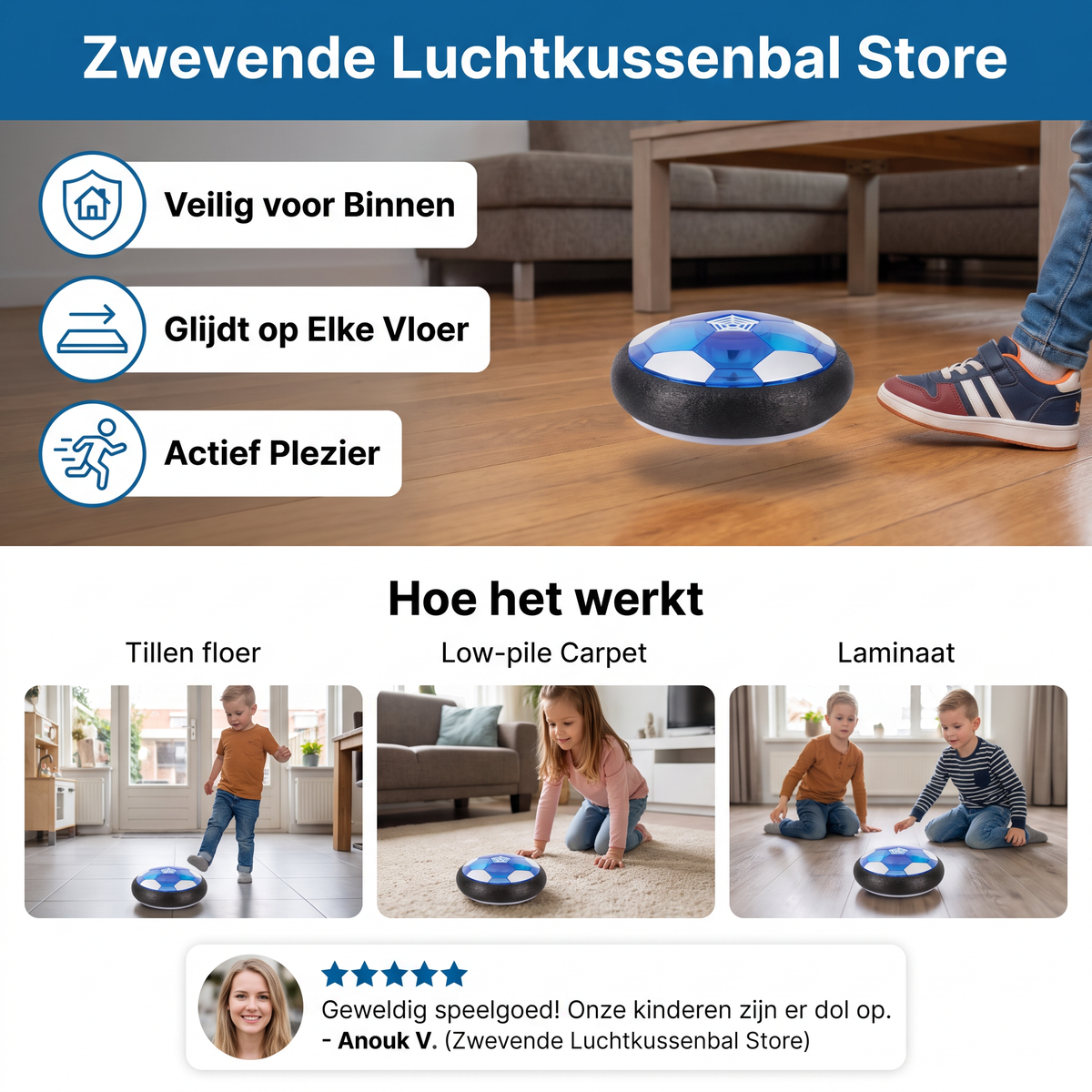 Zwevende Luchtkussenbal