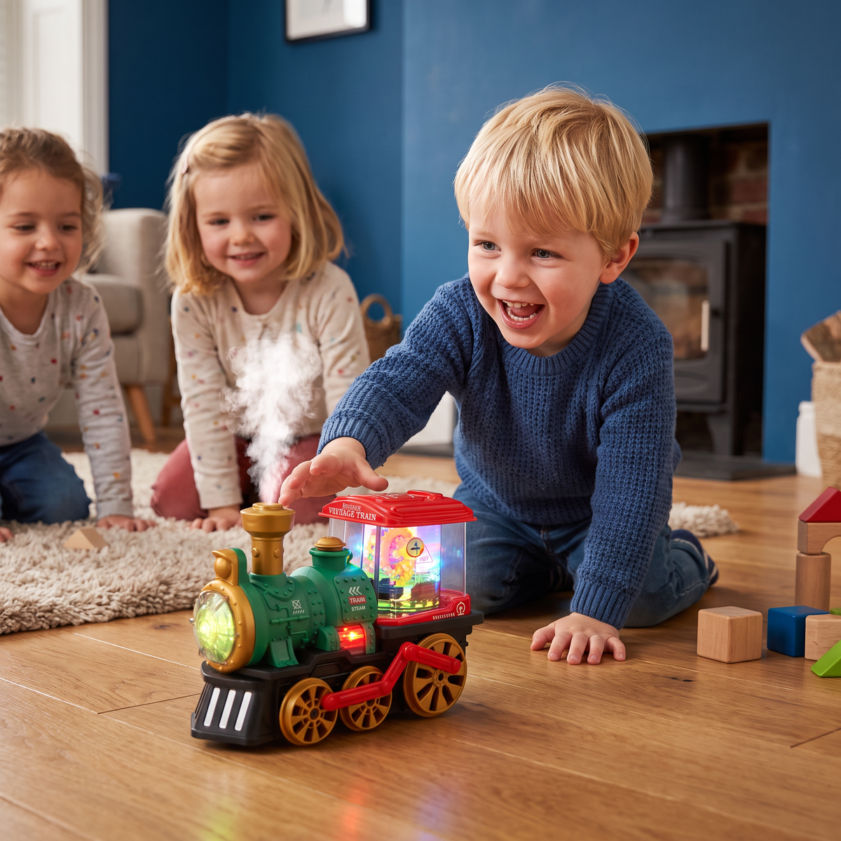 Intelligente Kinderstoomlocomotief met Echte Stoom