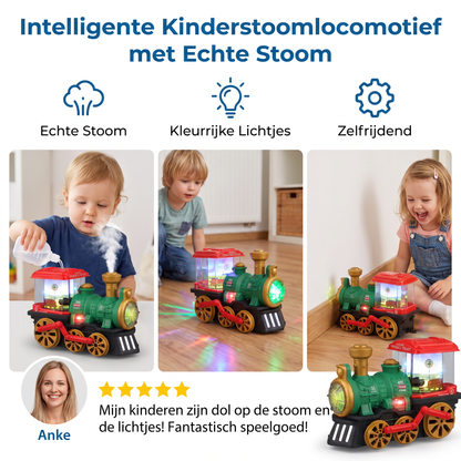 Intelligente Kinderstoomlocomotief met Echte Stoom