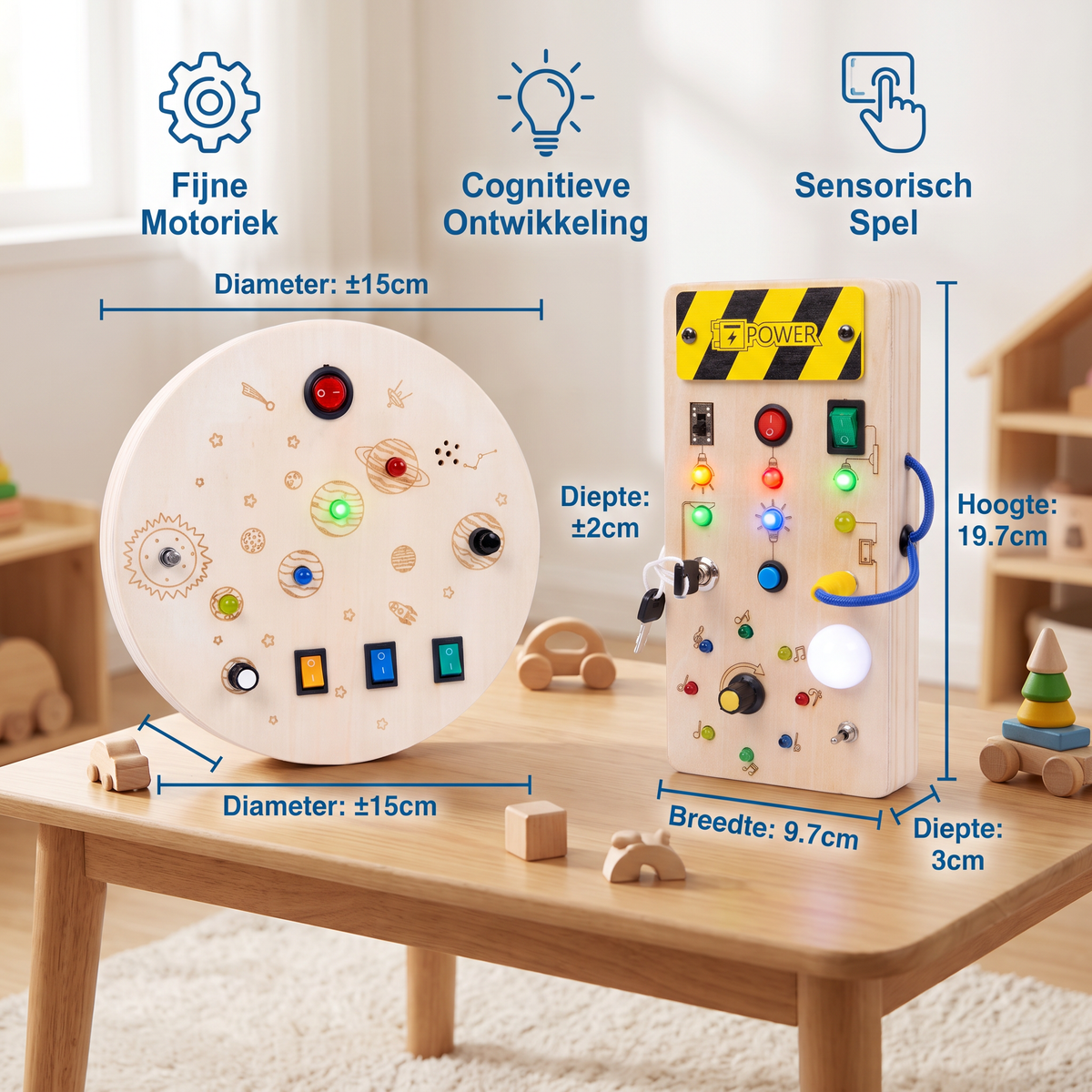 Montessori Houten Bezigheidsbord