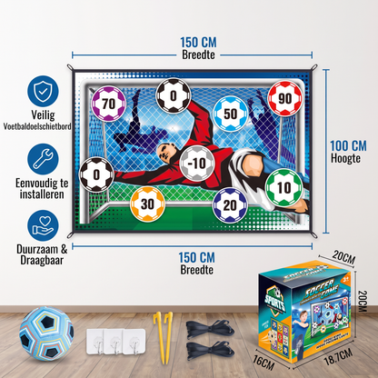 Veilig Voetbaldoelschietbord Voor Thuis