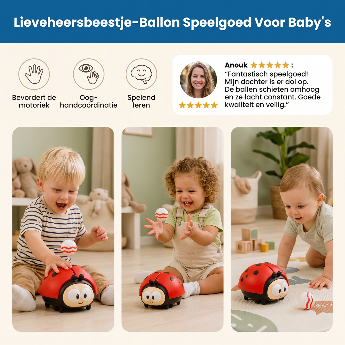 Lieveheersbeestje-Ballon Speelgoed Voor Baby's
