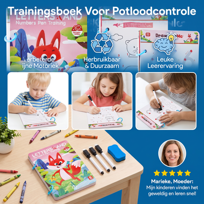 Trainingsboek Voor Potloodcontrole Voor Kinderen