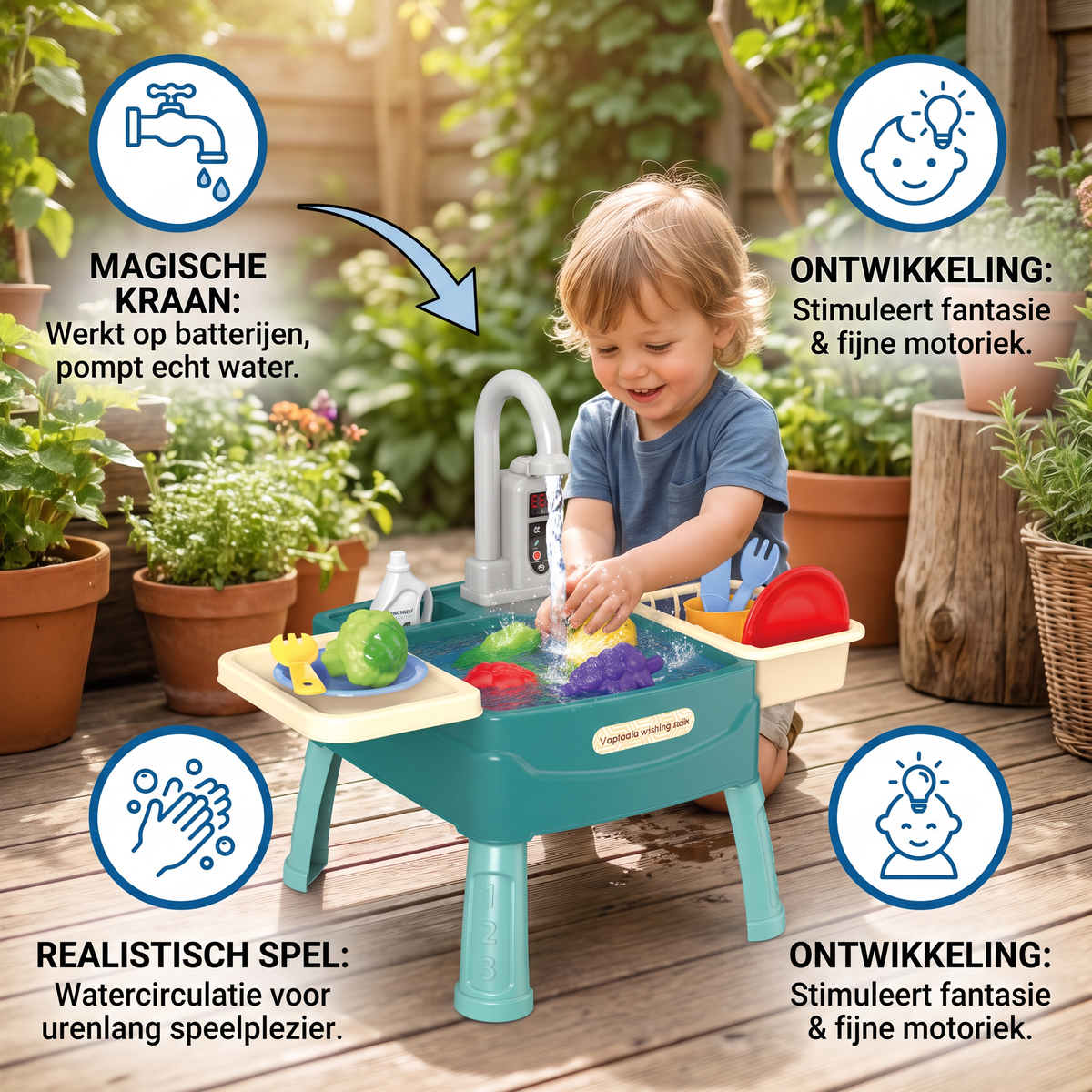 WasserWunder – Speelkeuken met Magische Kraan