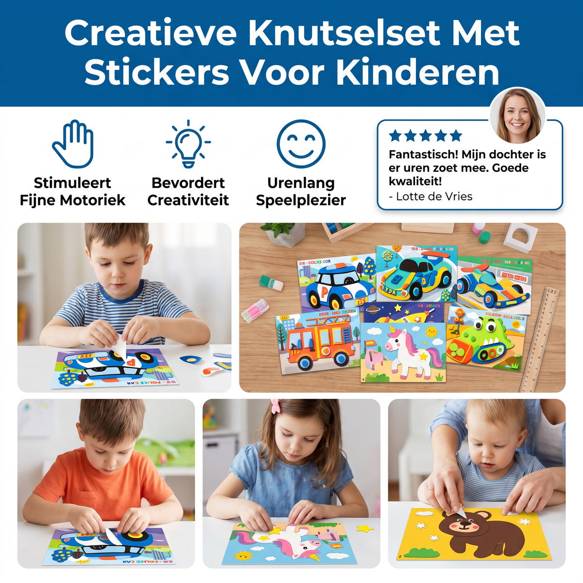 Creatieve Knutselset Met Stickers Voor Kinderen