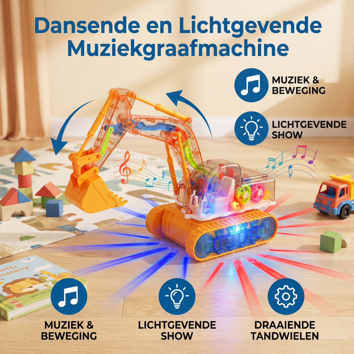 Dansende en Lichtgevende Muziekgraafmachine