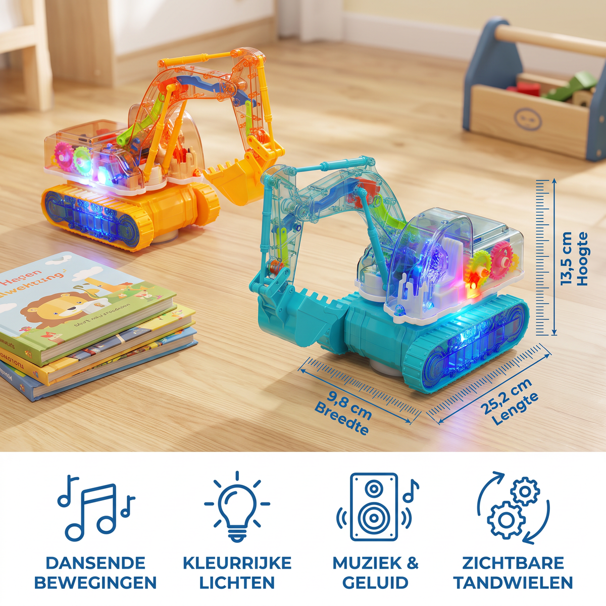Dansende en Lichtgevende Muziekgraafmachine