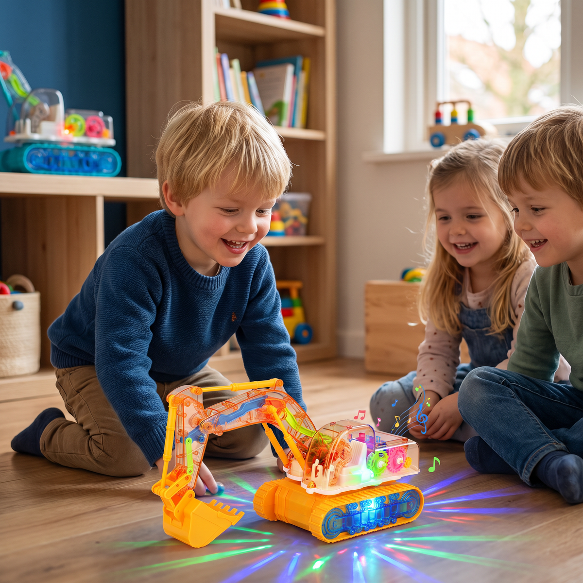 Dansende en Lichtgevende Muziekgraafmachine