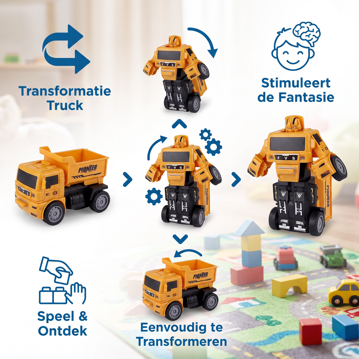 Transformertruck Kinderspeelgoed