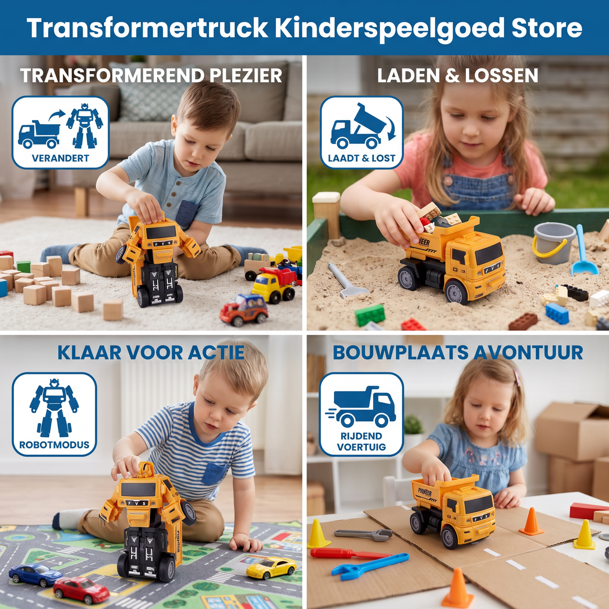 Transformertruck Kinderspeelgoed
