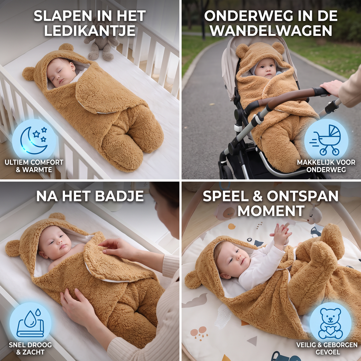 Babydeken en Pyjama in Berenstijl