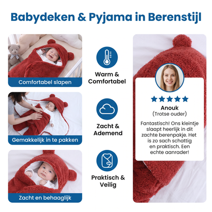 Babydeken en Pyjama in Berenstijl