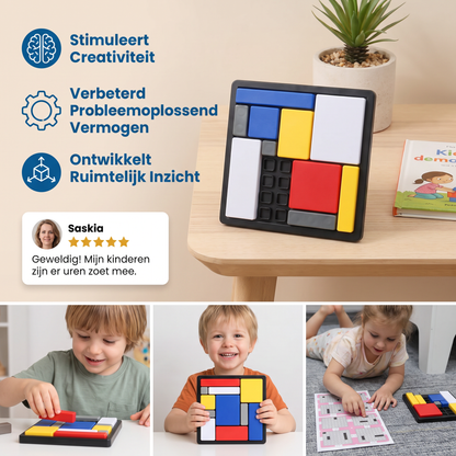 Creatief Geometrisch Blokpuzzelspel