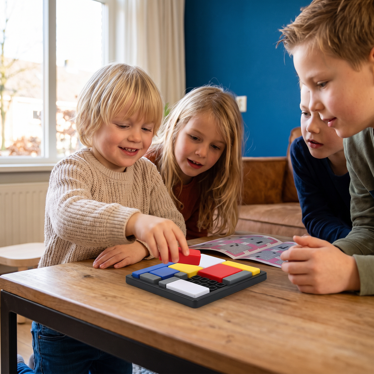 Creatief Geometrisch Blokpuzzelspel