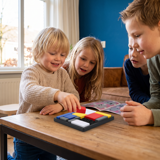 Creatief Geometrisch Blokpuzzelspel