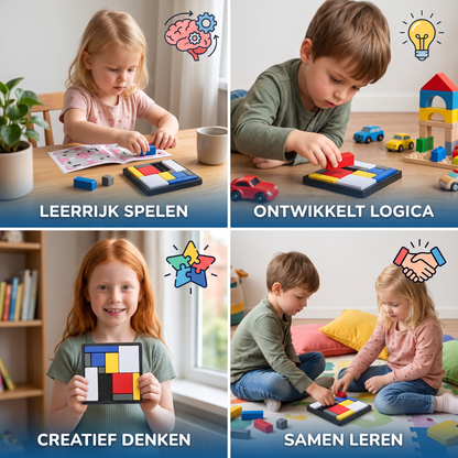 Creatief Geometrisch Blokpuzzelspel