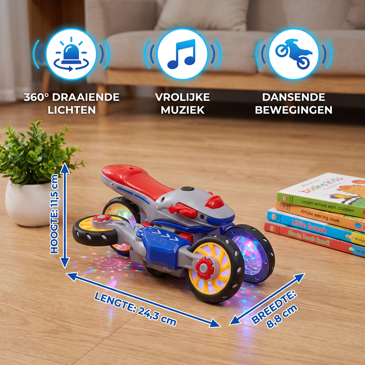 Lichtgevende en Dansende Muziekmotor