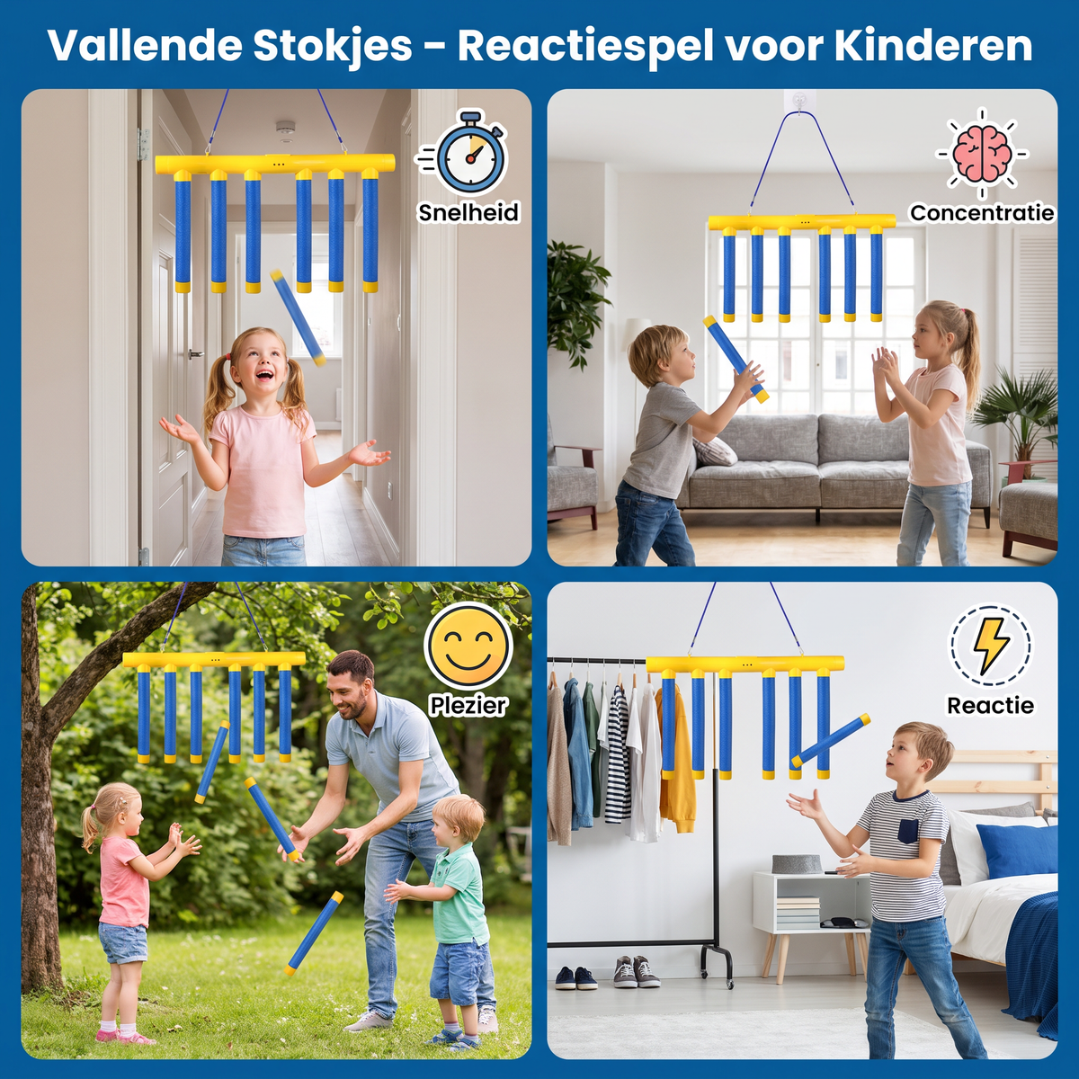 Vallende Stokjes – Reactiespel voor Kinderen