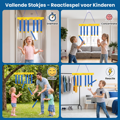 Vallende Stokjes – Reactiespel voor Kinderen