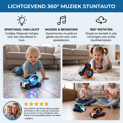 Lichtgevend 360° Muziek Stuntauto