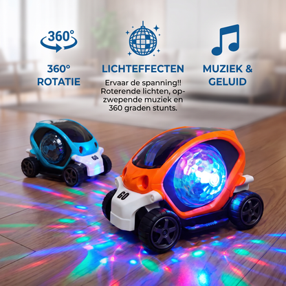 Lichtgevend 360° Muziek Stuntauto