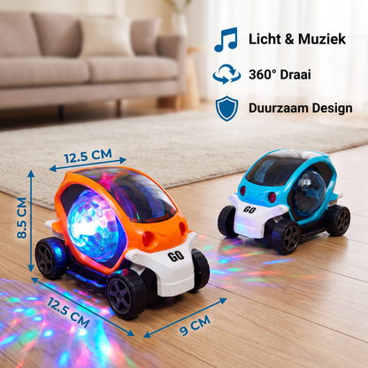 Lichtgevend 360° Muziek Stuntauto