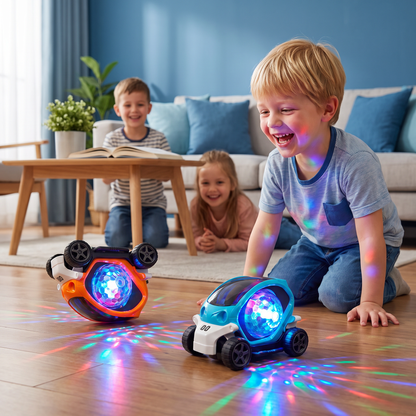 Lichtgevend 360° Muziek Stuntauto