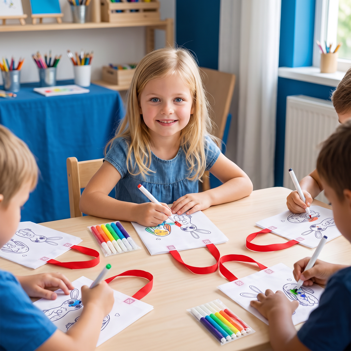 Kinder Knutsel- en Schildertassenset met Stiften