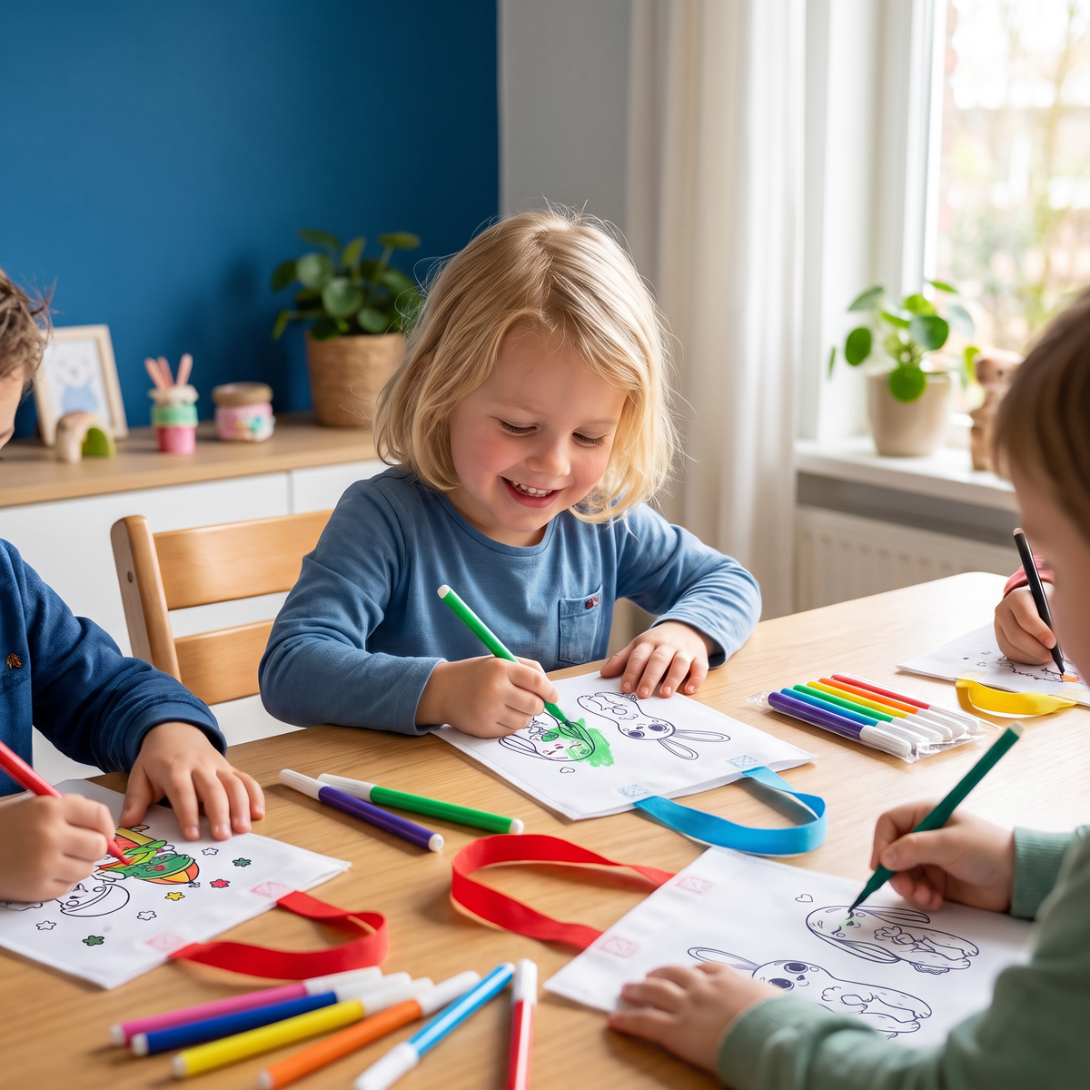 Kinder Knutsel- en Schildertassenset met Stiften