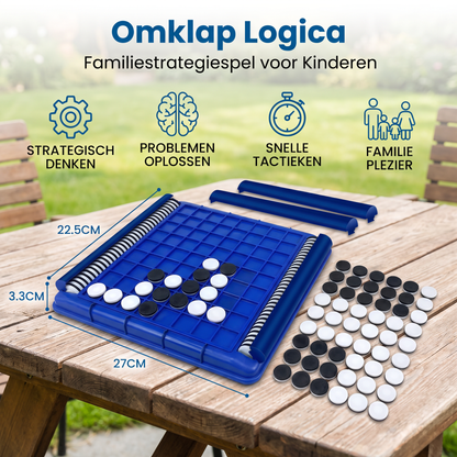 Omklap Logica Familiestrategiespel voor Kinderen
