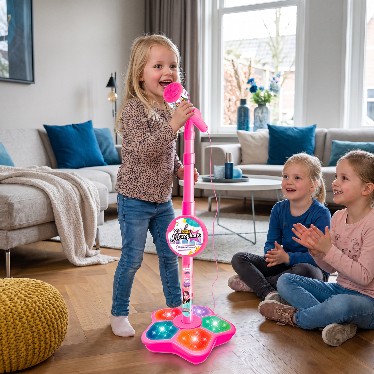 Karaokeset voor Kinderen met Microfoon & Standaard – Muzikaal Leerspel