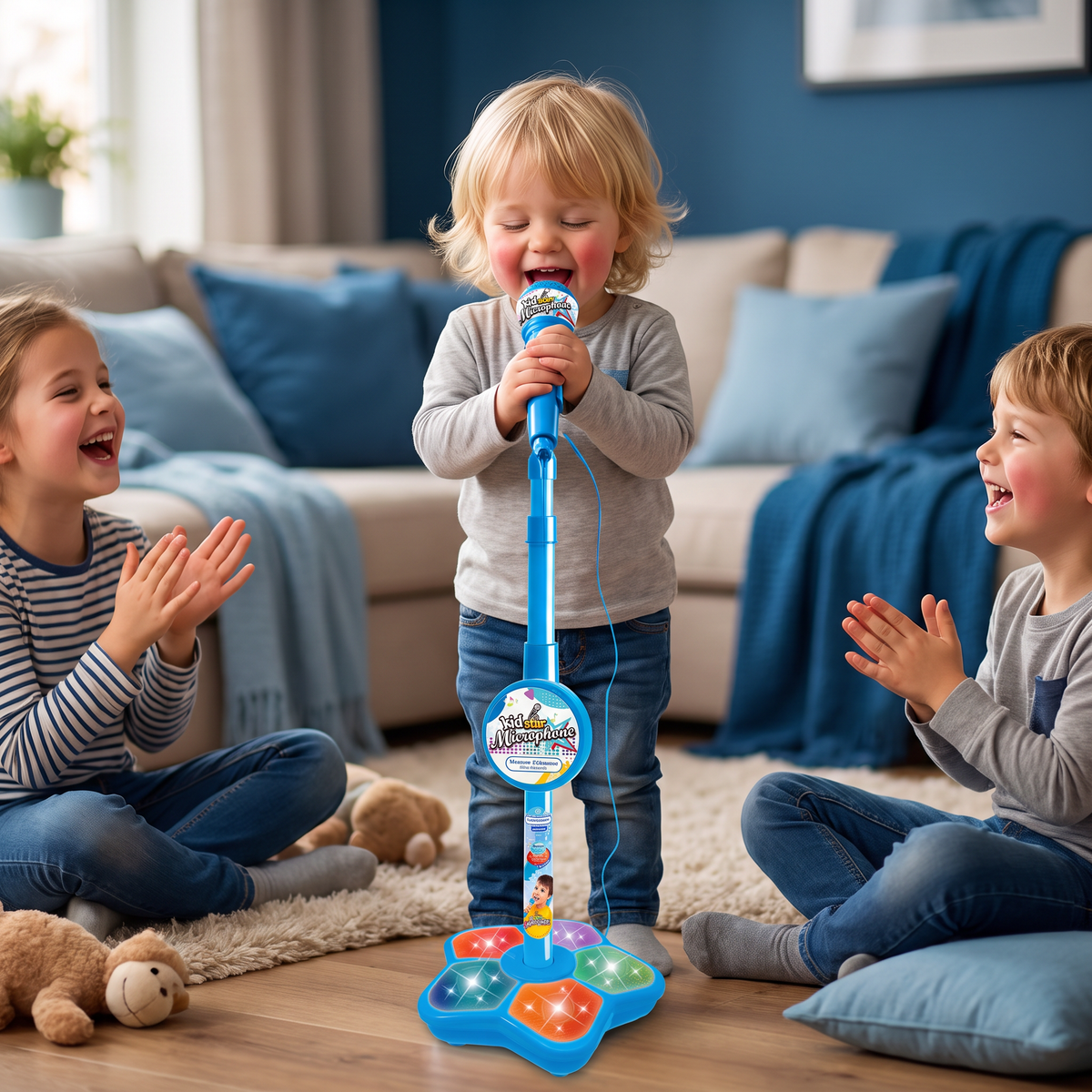 Karaokeset voor Kinderen met Microfoon & Standaard – Muzikaal Leerspel