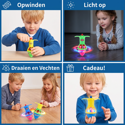 Lichtgevende LED-Draaitol – Kleurrijk Cadeauspeelgoed voor Kinderen