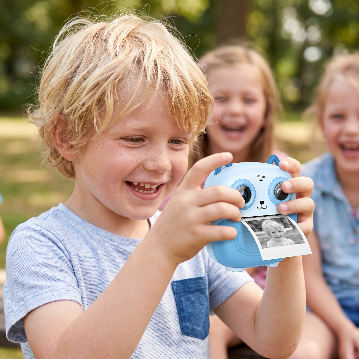 Directprintcamera voor Kinderen – Mini Digitale Camera met HD-Foto's & Geïntegreerde Printer