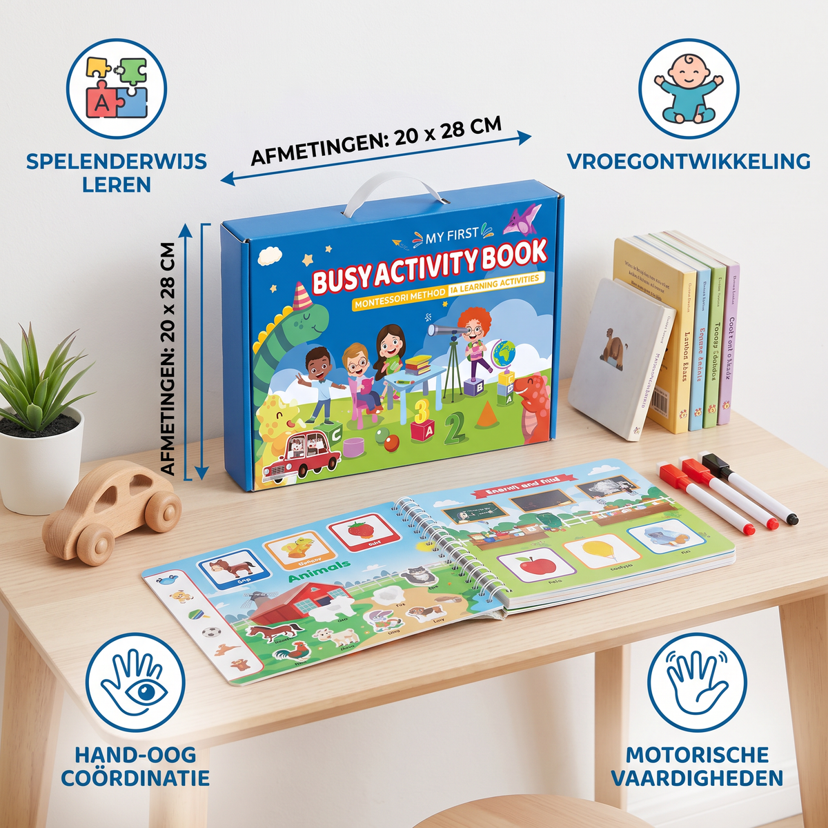 Montessori Activiteitenboek voor Kinderen – Spelenderwijs Leren & Vroegontwikkeling