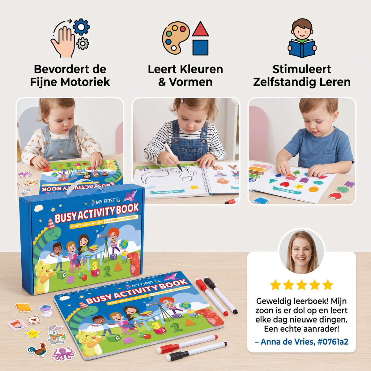 Montessori Activiteitenboek voor Kinderen – Spelenderwijs Leren & Vroegontwikkeling