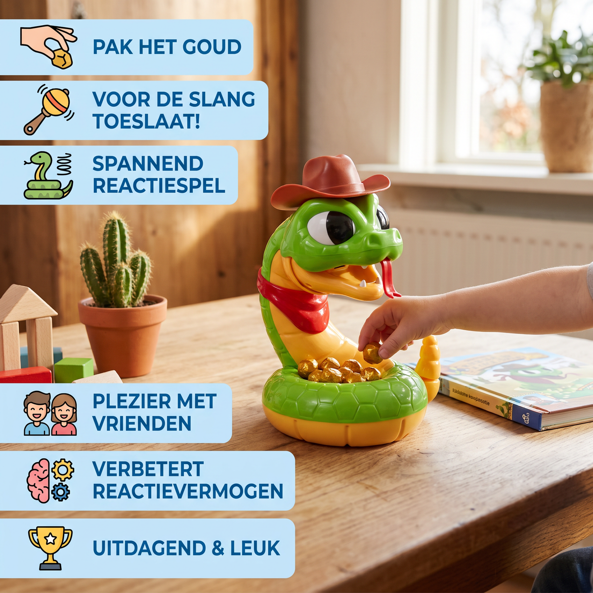 Interactief Ratelslangenspeelgoed – Spannend Reactiespel voor Kinderen