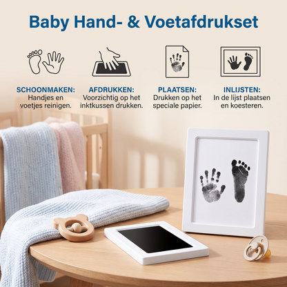 Baby Hand- & Voetafdrukset – DIY Herinneringsset voor Peuters