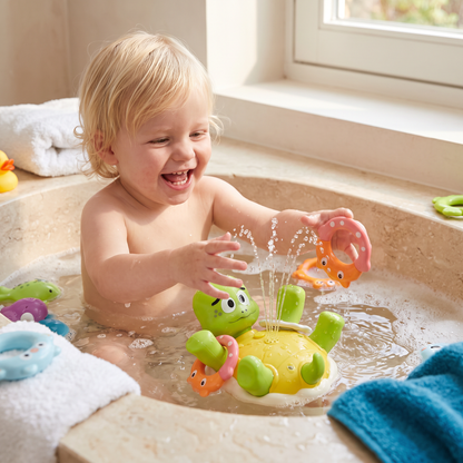 Schildpad Badspeelgoed – Watersproeier met Fonteineffect voor Baby's & Peuters