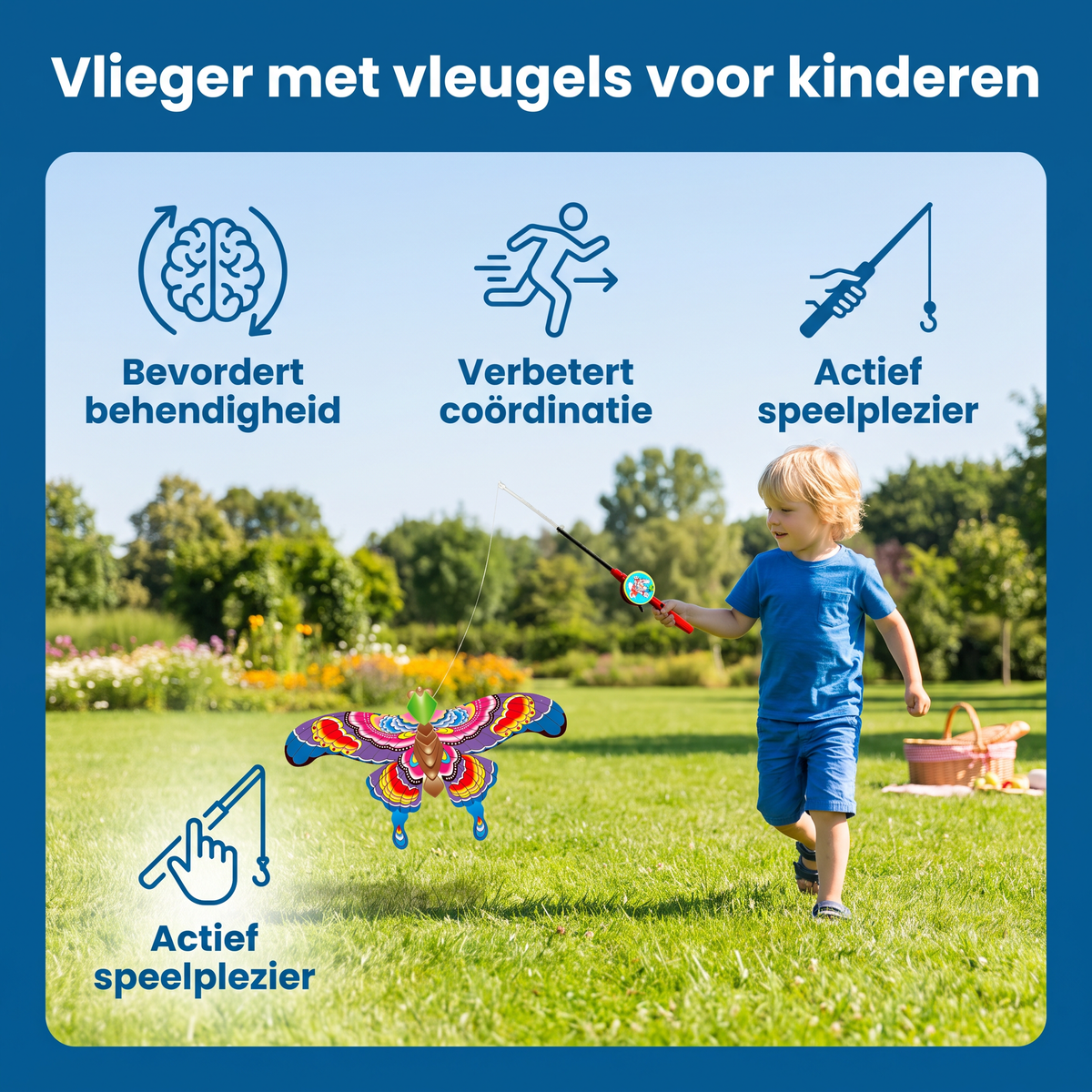 Vlieger met vleugels voor kinderen – Bevordert behendigheid en coördinatie