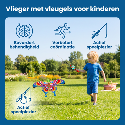 Vlieger met vleugels voor kinderen – Bevordert behendigheid en coördinatie
