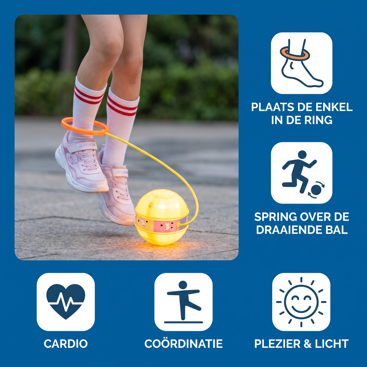 LED-Enkelspringbal – Interactief Springend Speelgoed Voor Kinderen